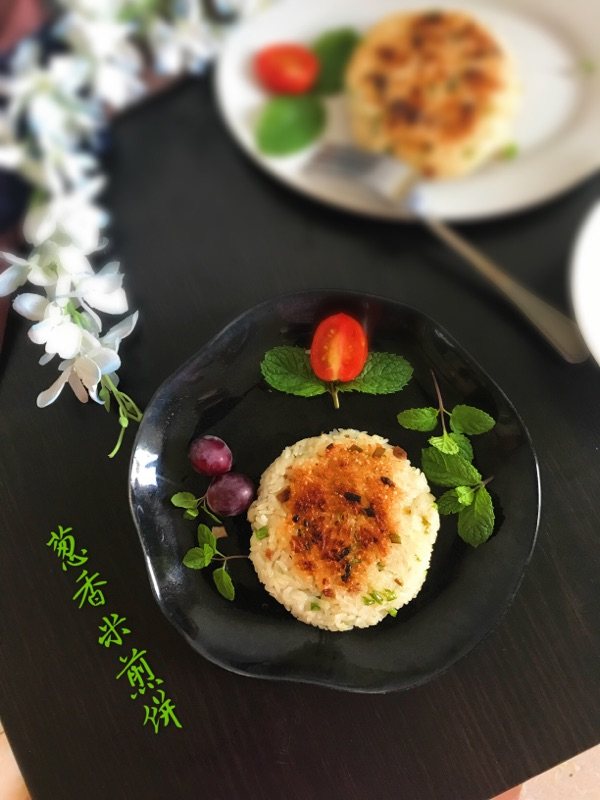 葱香米煎饼步骤8