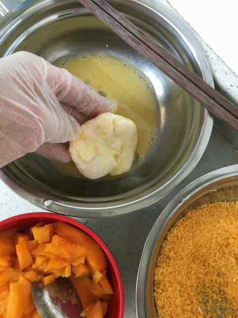 米饭芒果饼步骤4
