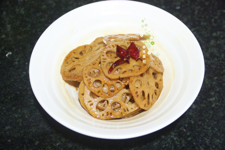 凉拌香辣藕片#盛夏餐步骤11