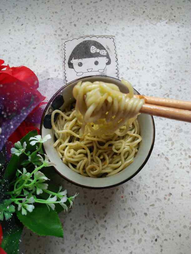 葱香番茄菠菜面步骤9