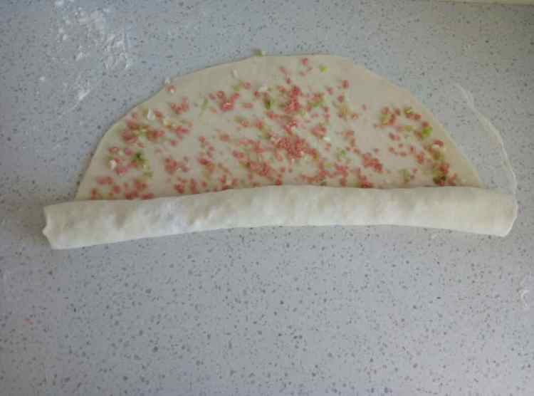 火腿香葱小饼步骤7