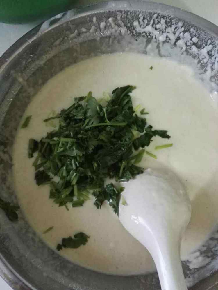 咸味菌菇煎饼步骤6
