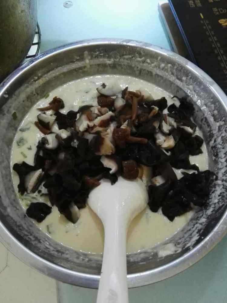 咸味菌菇煎饼步骤7