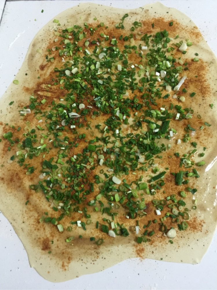 椒盐葱油饼步骤8