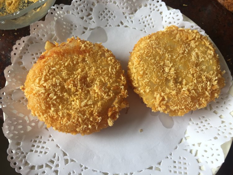 沙拉土豆茄心饼步骤11