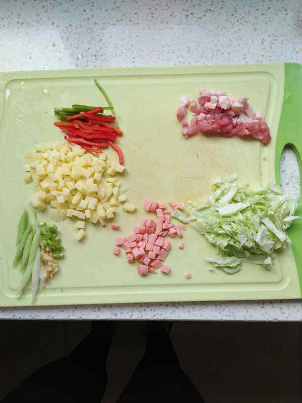 菠菜剪刀汤面步骤1