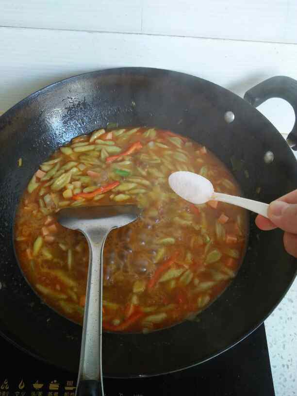 菠菜剪刀汤面步骤12