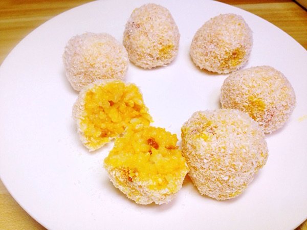 椰蓉南瓜饭团步骤12
