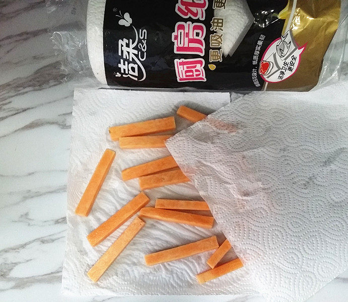 蓝莓酱配红薯条步骤4
