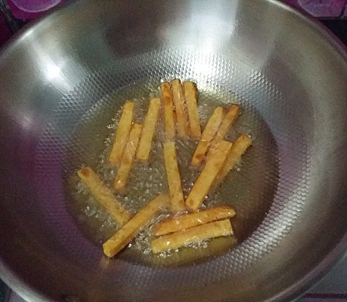 蓝莓酱配红薯条步骤8