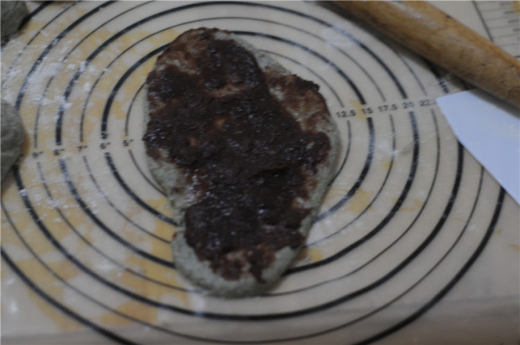 黑芝麻红豆土司步骤13
