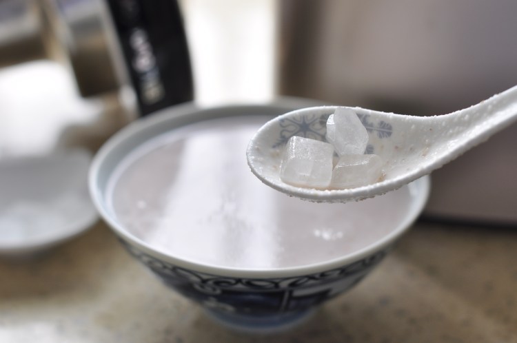 红豆莲子花生糊步骤8