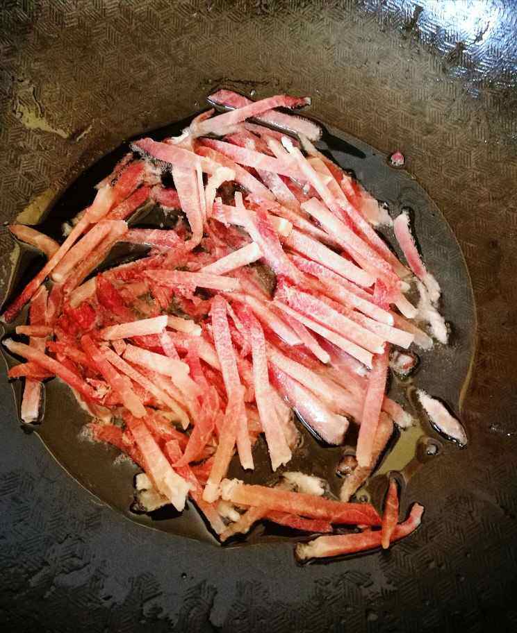 黄瓜肉丝面步骤2