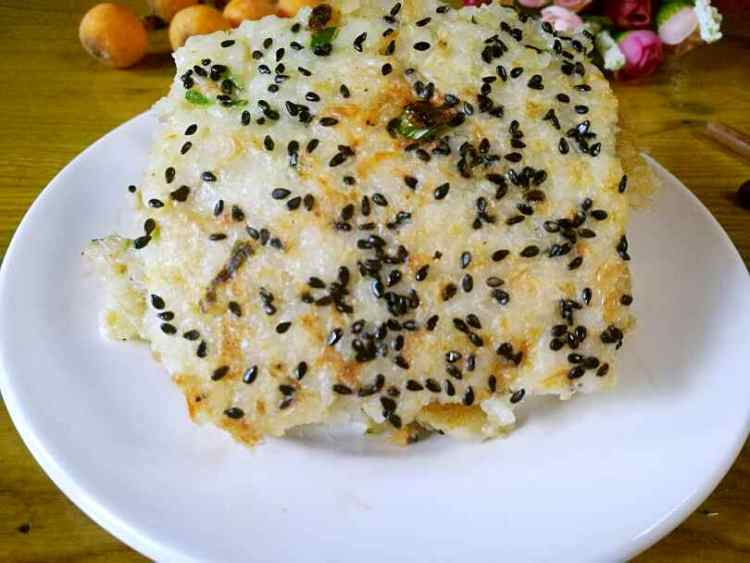 虾米芝麻米饼步骤10