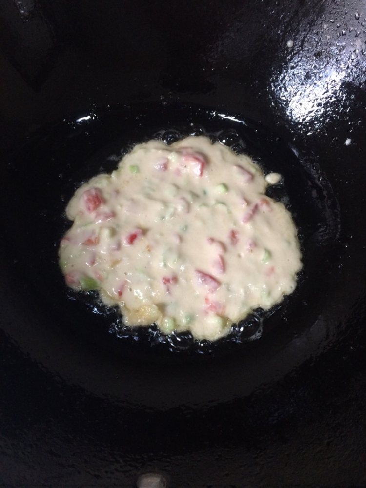 鸡蛋西红柿煎饼步骤6