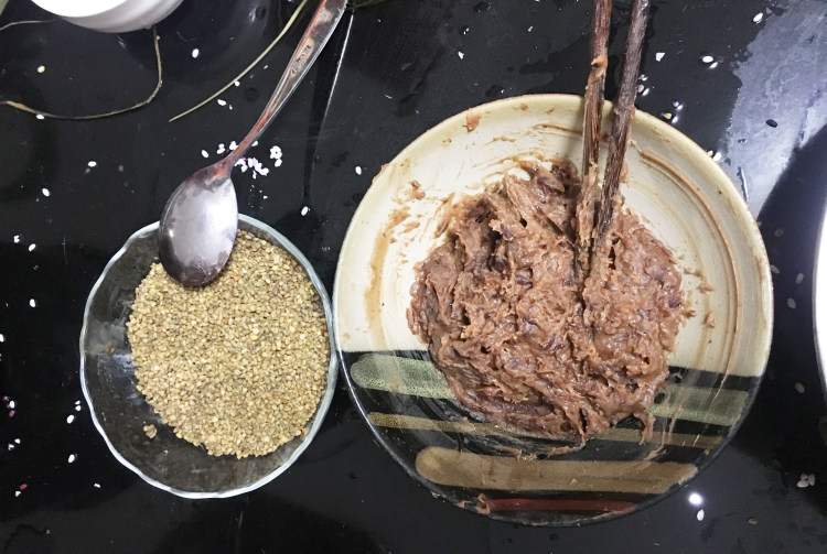 苦荞豆沙粽步骤2