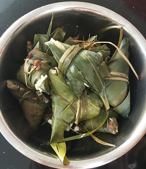 苦荞豆沙粽步骤13
