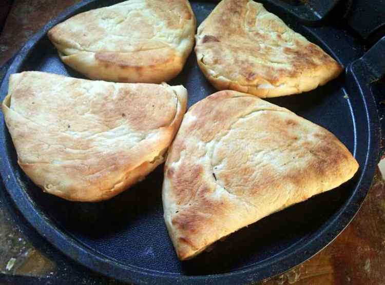 夹肉饼步骤8