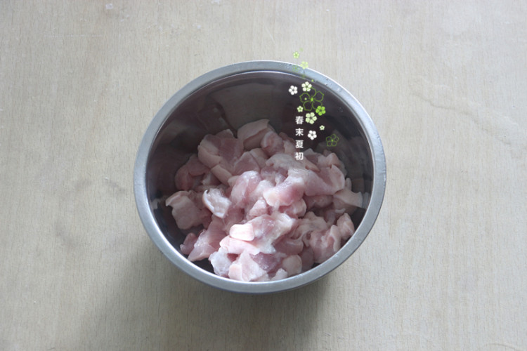家乡绿豆肉粽子步骤1