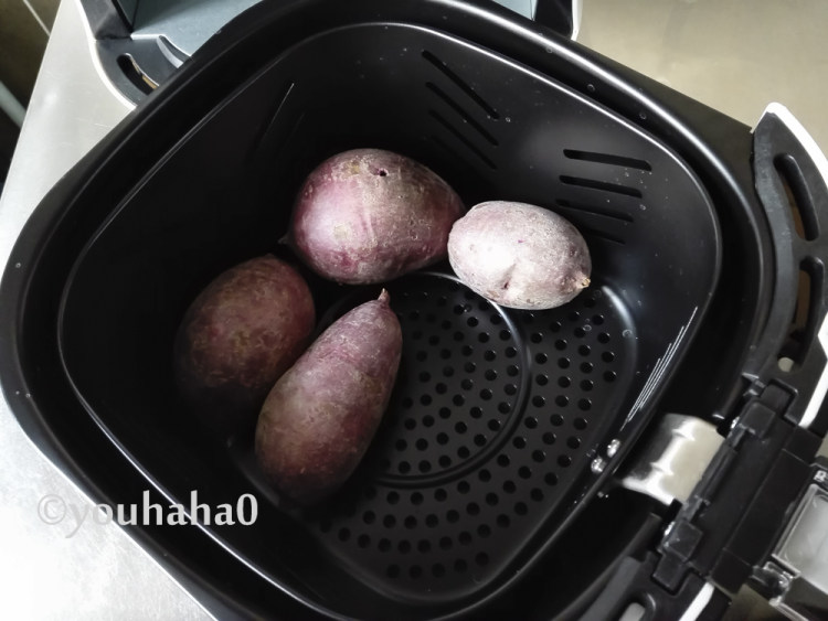 香烤紫薯步骤4