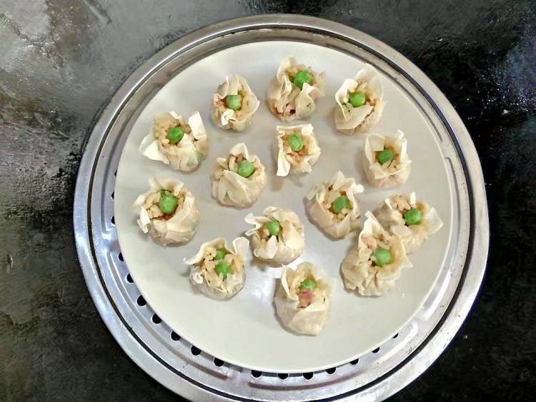 腊味豌豆烧麦步骤8