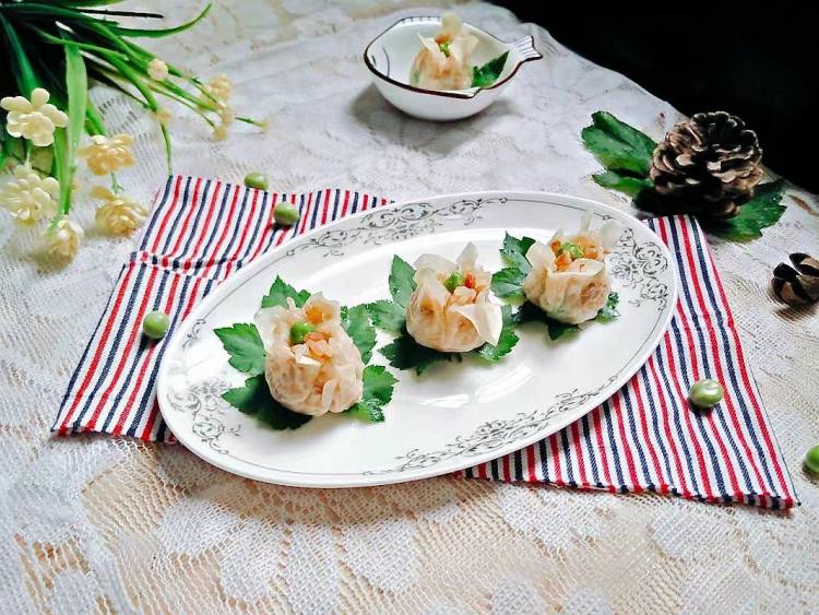 腊味豌豆烧麦步骤9