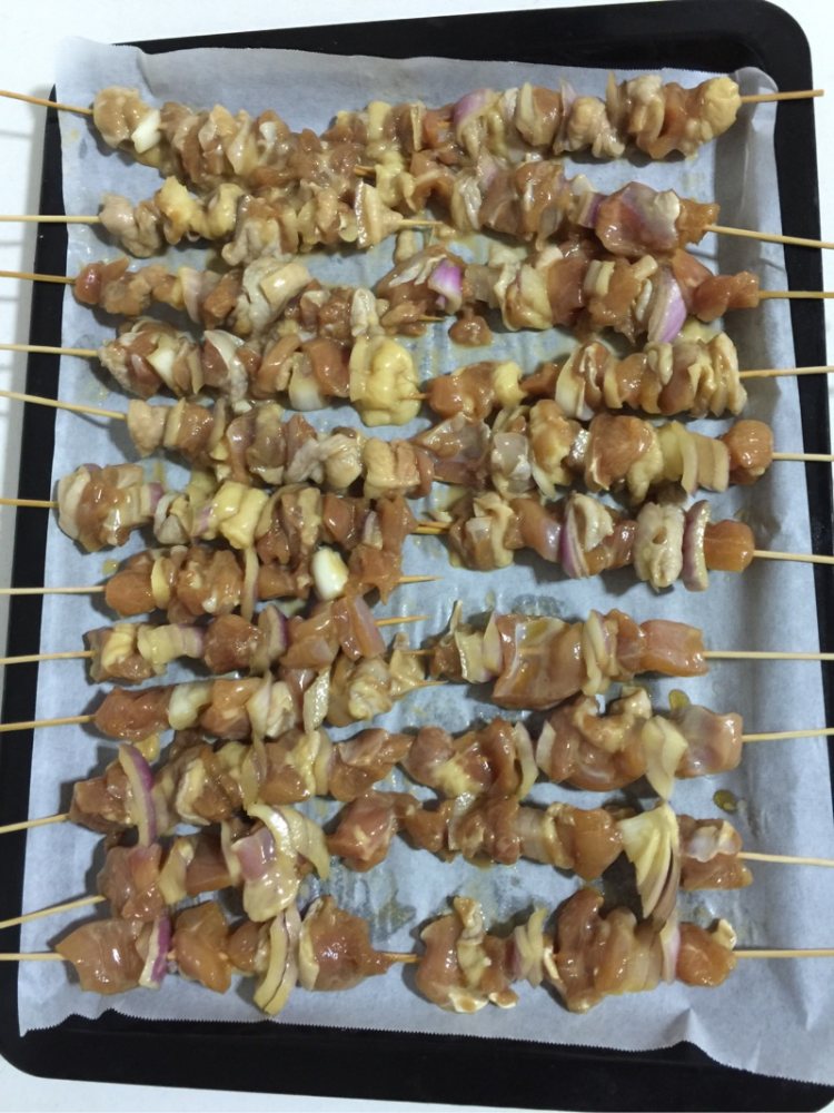 蜜汁鸡肉串步骤6