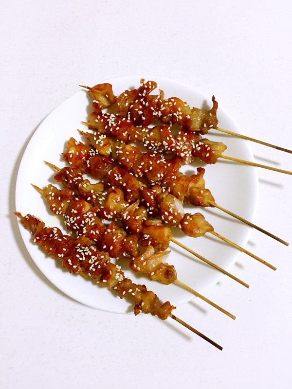蜜汁鸡肉串步骤12