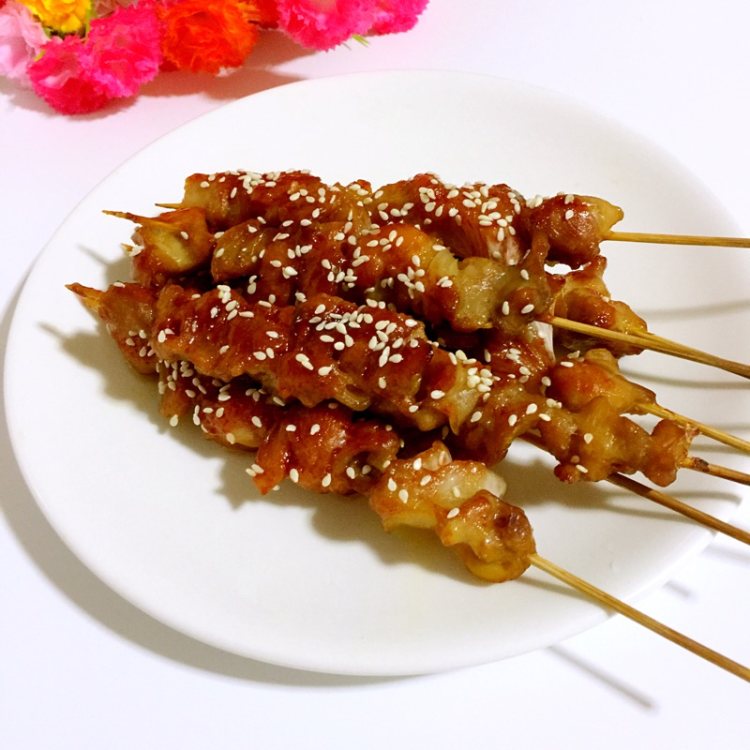 蜜汁鸡肉串步骤16