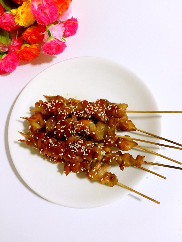 蜜汁鸡肉串步骤14
