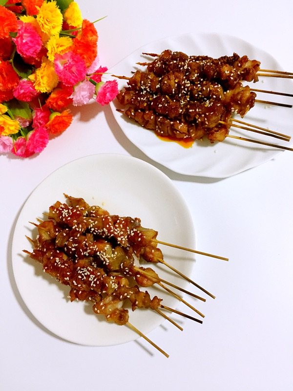 蜜汁鸡肉串步骤22