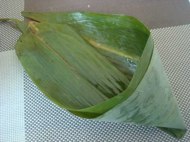 豆沙红枣粽子步骤4