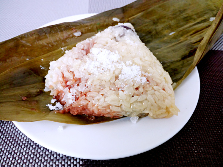 豆沙红枣粽子步骤13