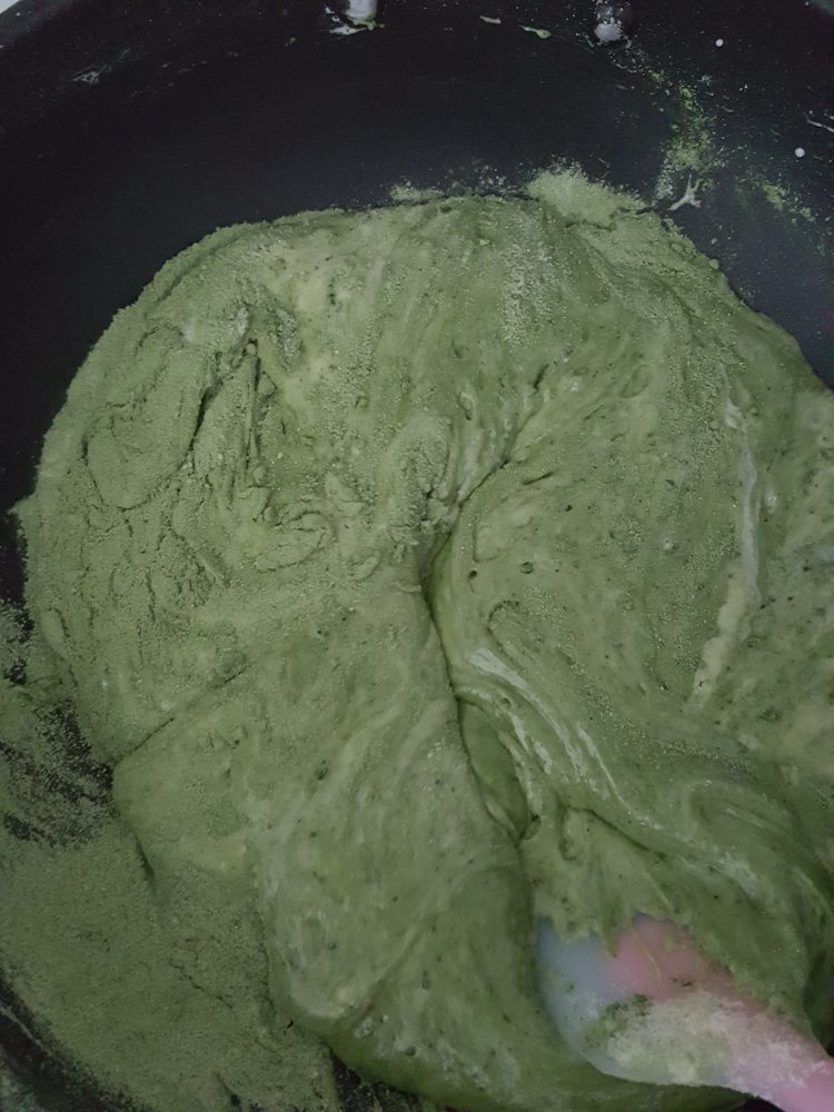 青汁牛轧饼干步骤5
