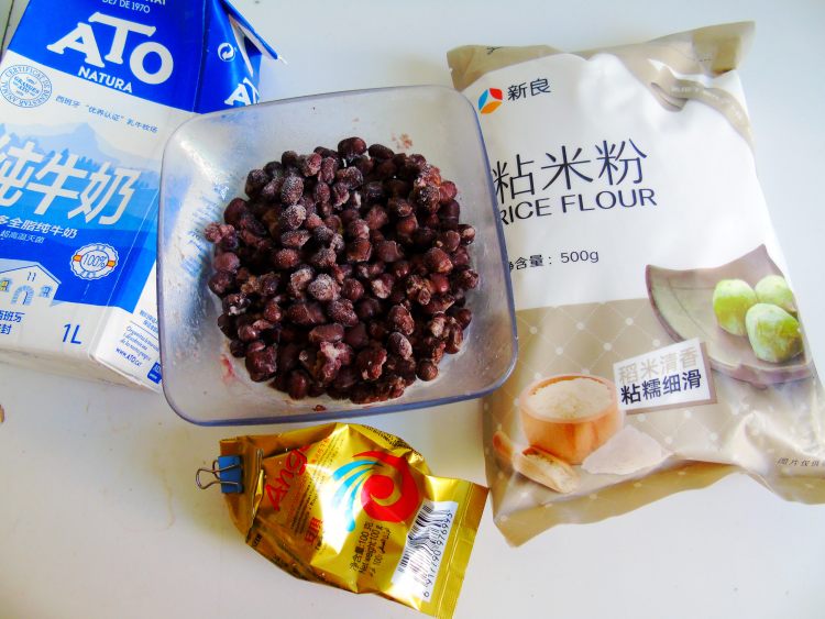 红豆粘米糕步骤1