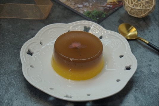 樱花双色布丁步骤17