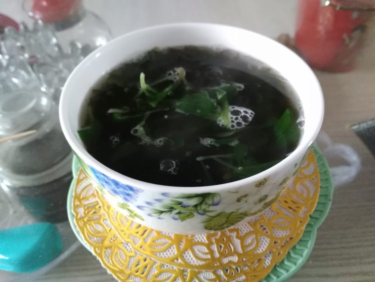 紫菜鸡毛菜汤步骤7