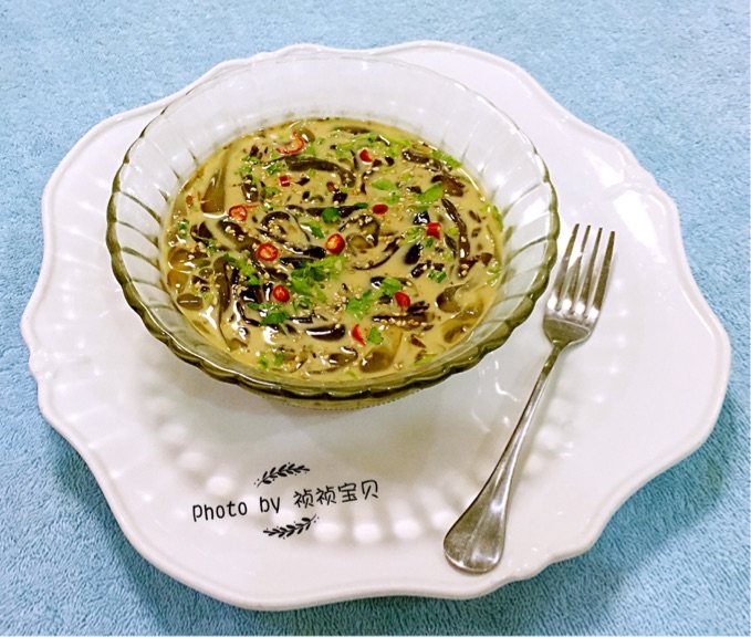 海蜇泡麻酱浴步骤9