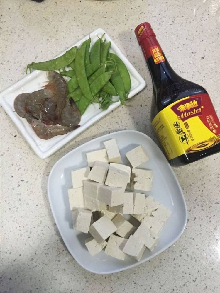 淡酱虾仁豆腐花菇#新步骤1