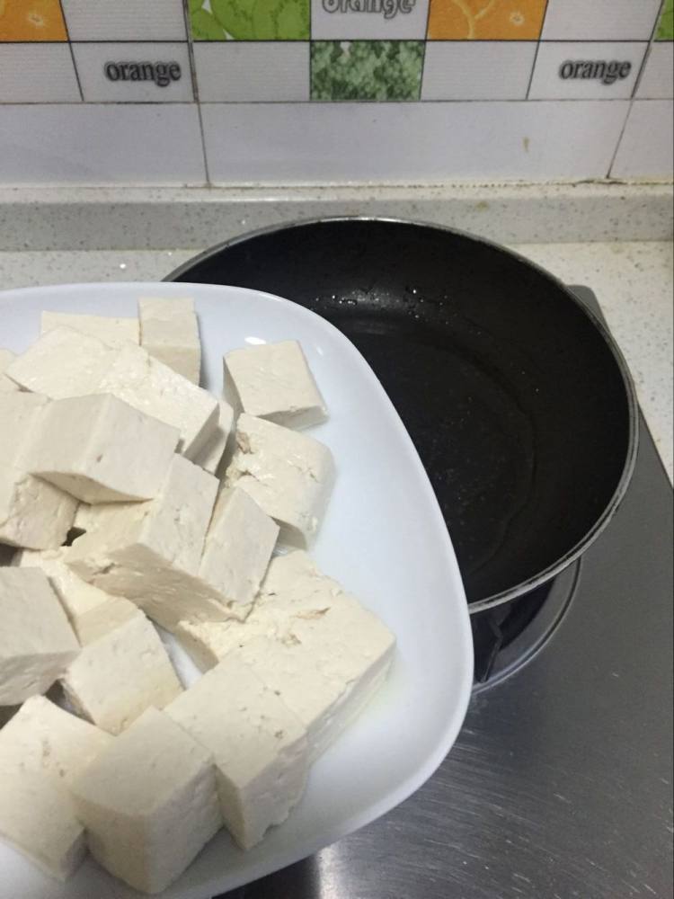 淡酱虾仁豆腐花菇#新步骤2