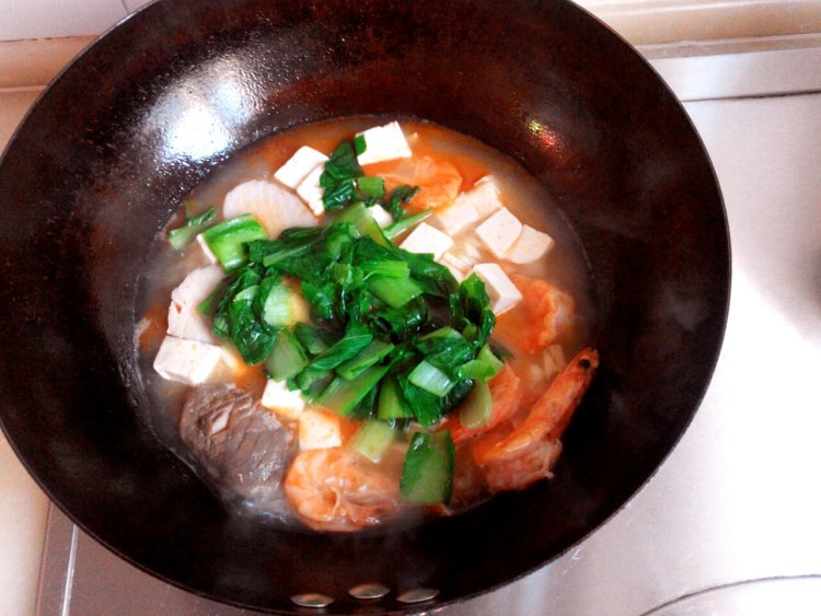 海鲜豆腐汤步骤7