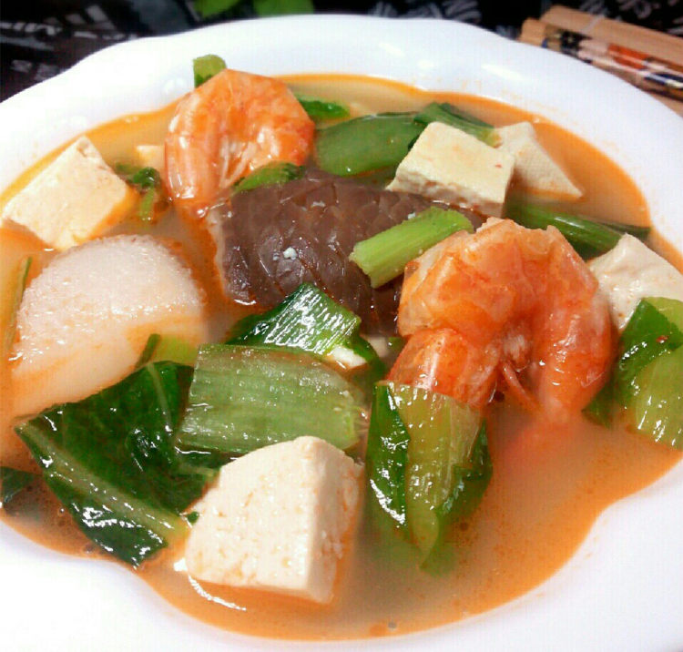 海鲜豆腐汤步骤8