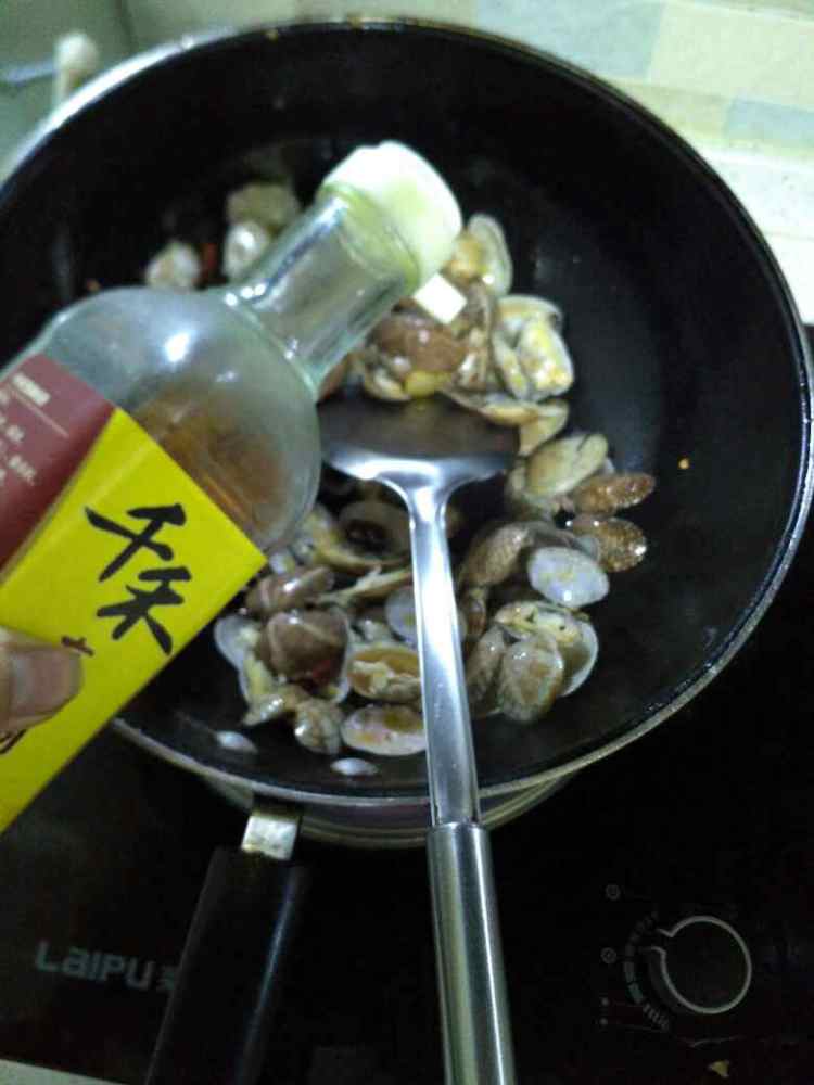 辣味花蛤步骤5