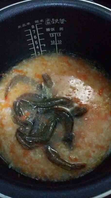 鲜虾蔬菜粥#多效护理步骤4