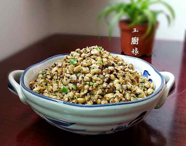 葱香红肉米步骤12