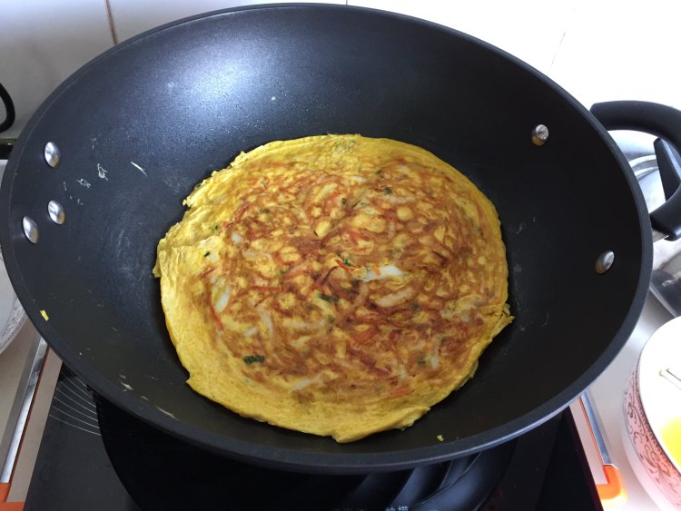 南通银鱼煎蛋饼步骤8
