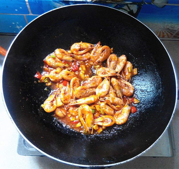 韩式辣酱烧北极虾步骤11