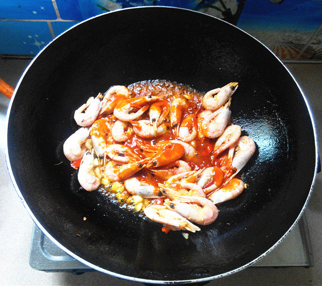 韩式辣酱烧北极虾步骤8