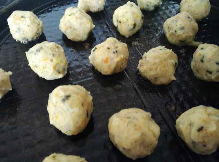 土豆鲜虾海苔饼步骤6