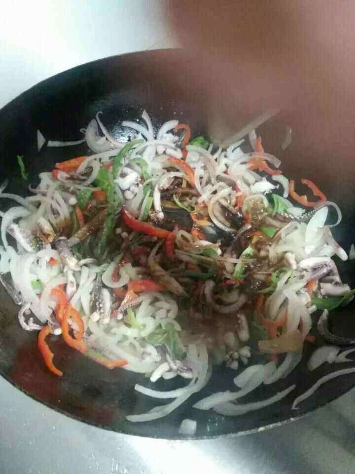 洋葱鱿鱼步骤8